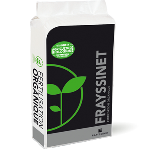 Sac d’engrais organique ORGA 6 NPK 6-3-3 avec guano, azote progressif, idéal pour jeunes bonsaïs, disponible en 1, 2, 4 et 8 kg reconditionnés.