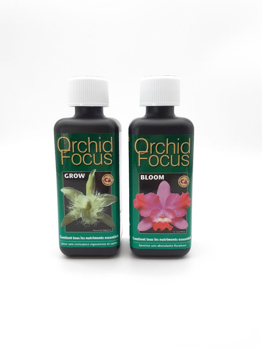 Flacons engrais orchidée Orchid Focus Grow Bloom Growth Technology croissance floraison 300ml