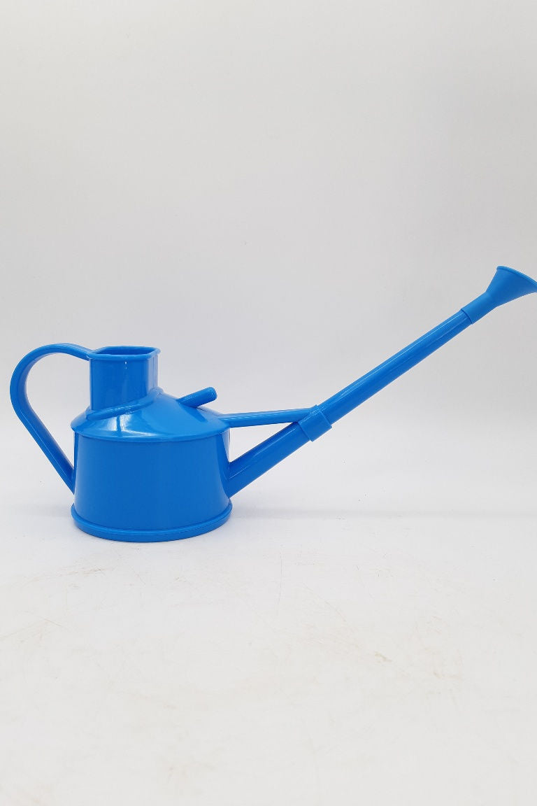 Arrosoir bleu en plastique 0,9L pour bonsaï, léger et pratique pour arrosage doux