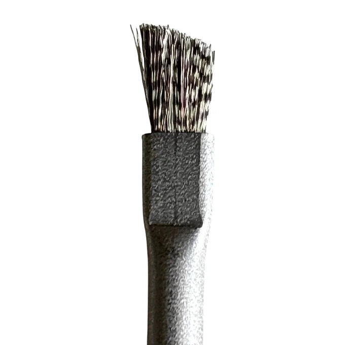 Embout de la brosse japonaise double en acier inoxydable 268mm, coupe  biseautée pour nettoyage précis de bonsaï
