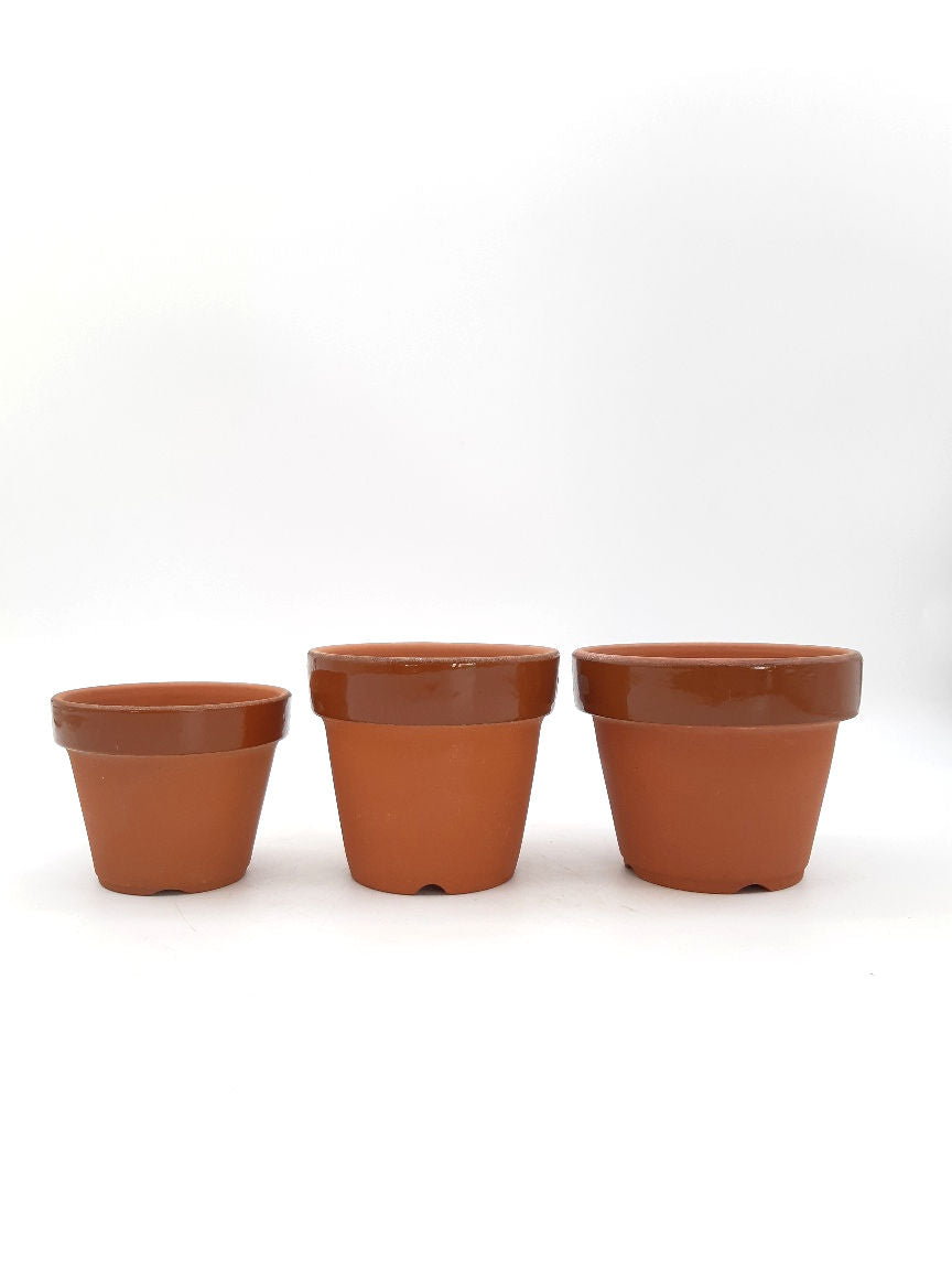Pot de culture profond japonais en terracotta