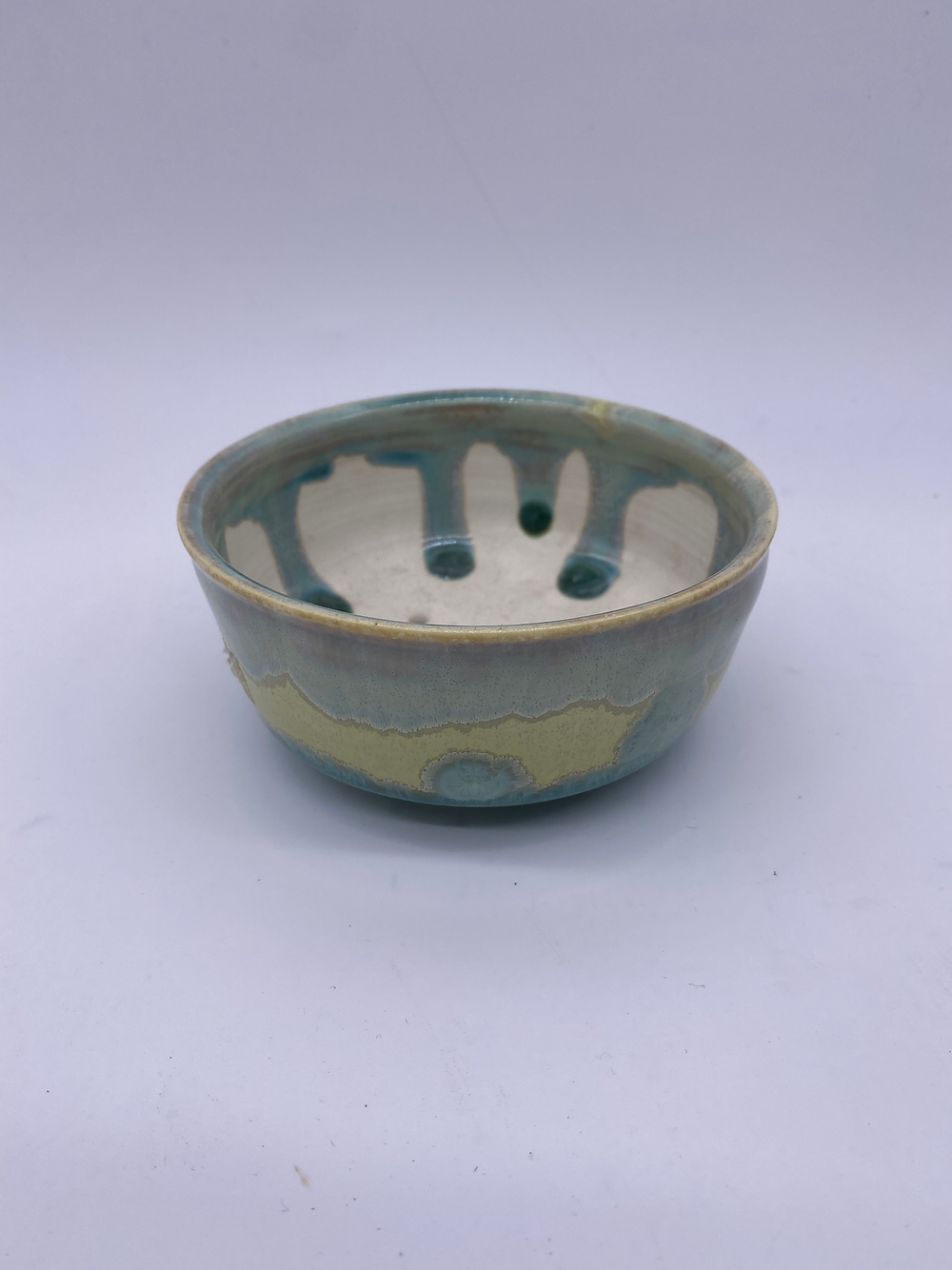 Assiette céramique ronde grès non gélif 11cm hauteur 4cm pièce unique artisanale Terre en Vadrouille 1250°C