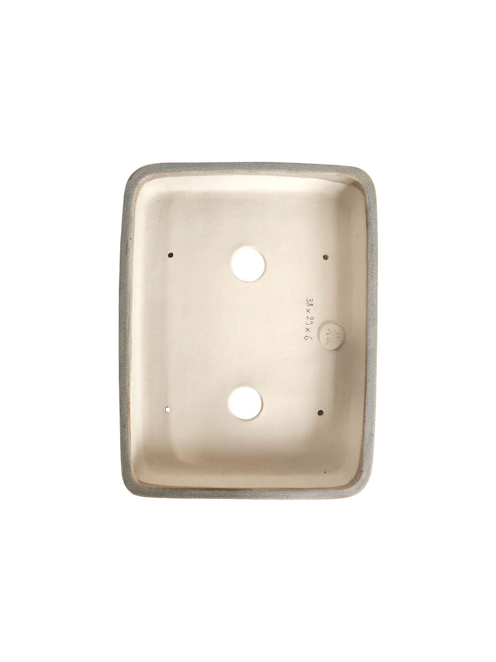 Fond céramique artisanale rectangulaire 38x29xH6cm créée par Sabine Besnard dans son atelier