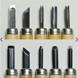 Coffret de 5 gouges japonaises