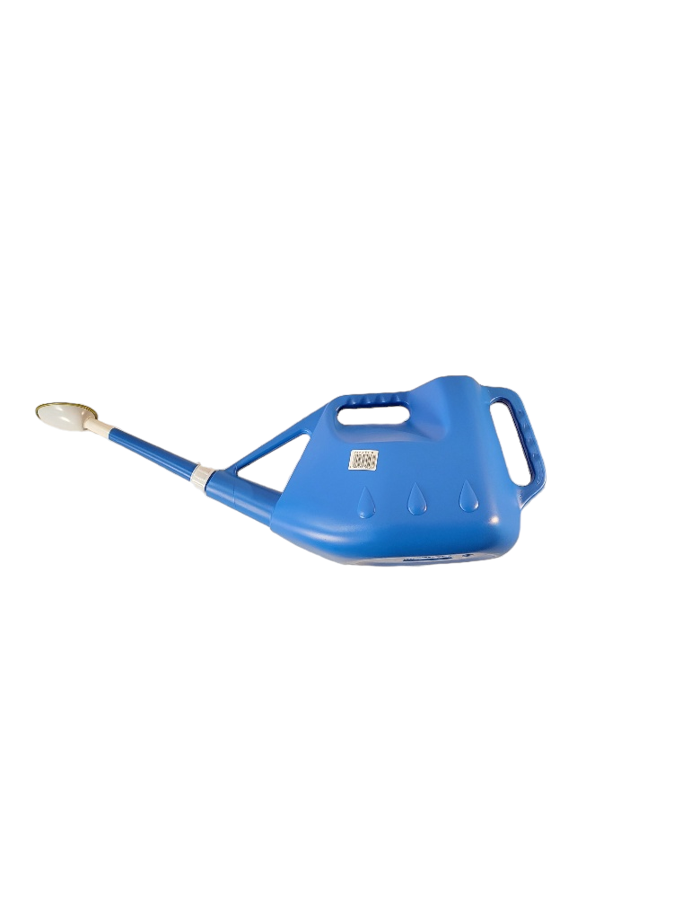 Arrosoir en plastique bleu 6L fabriqué au Japon, robuste et pratique pour le jardin