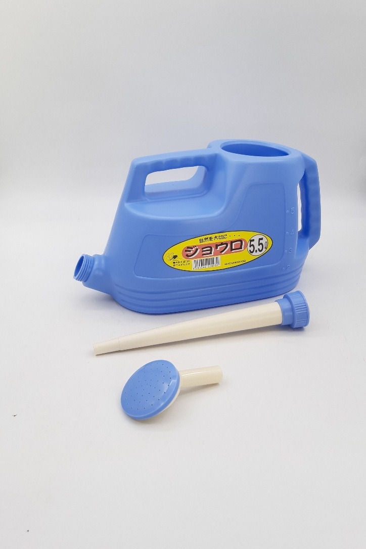 Arrosoir en plastique bleu japonais avec pomme démontable 4,5L
