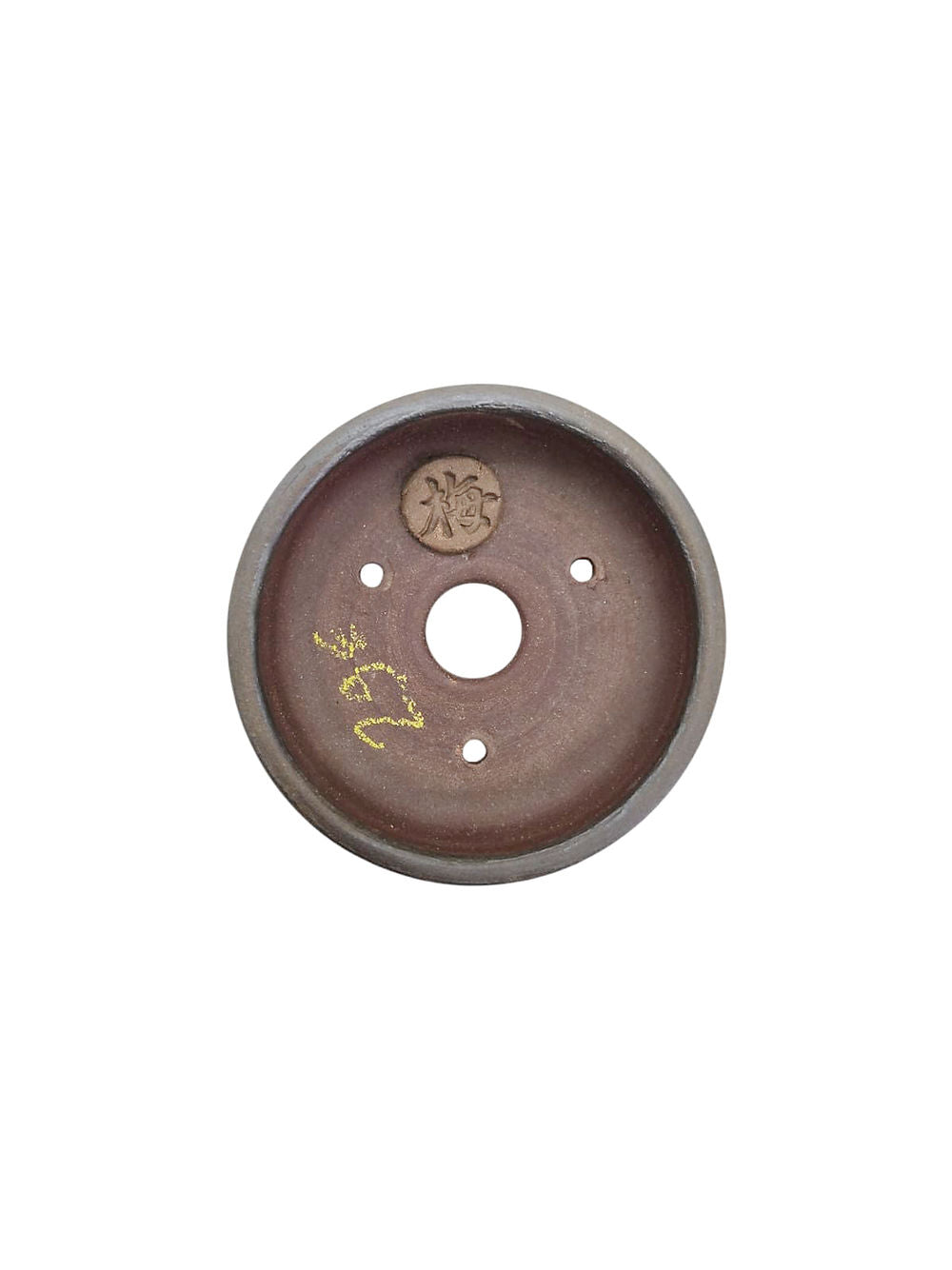 Céramique artisanale non émaillée 9x3cm réalisée par Sabine Besnard, idéale pour petits bonsaïs