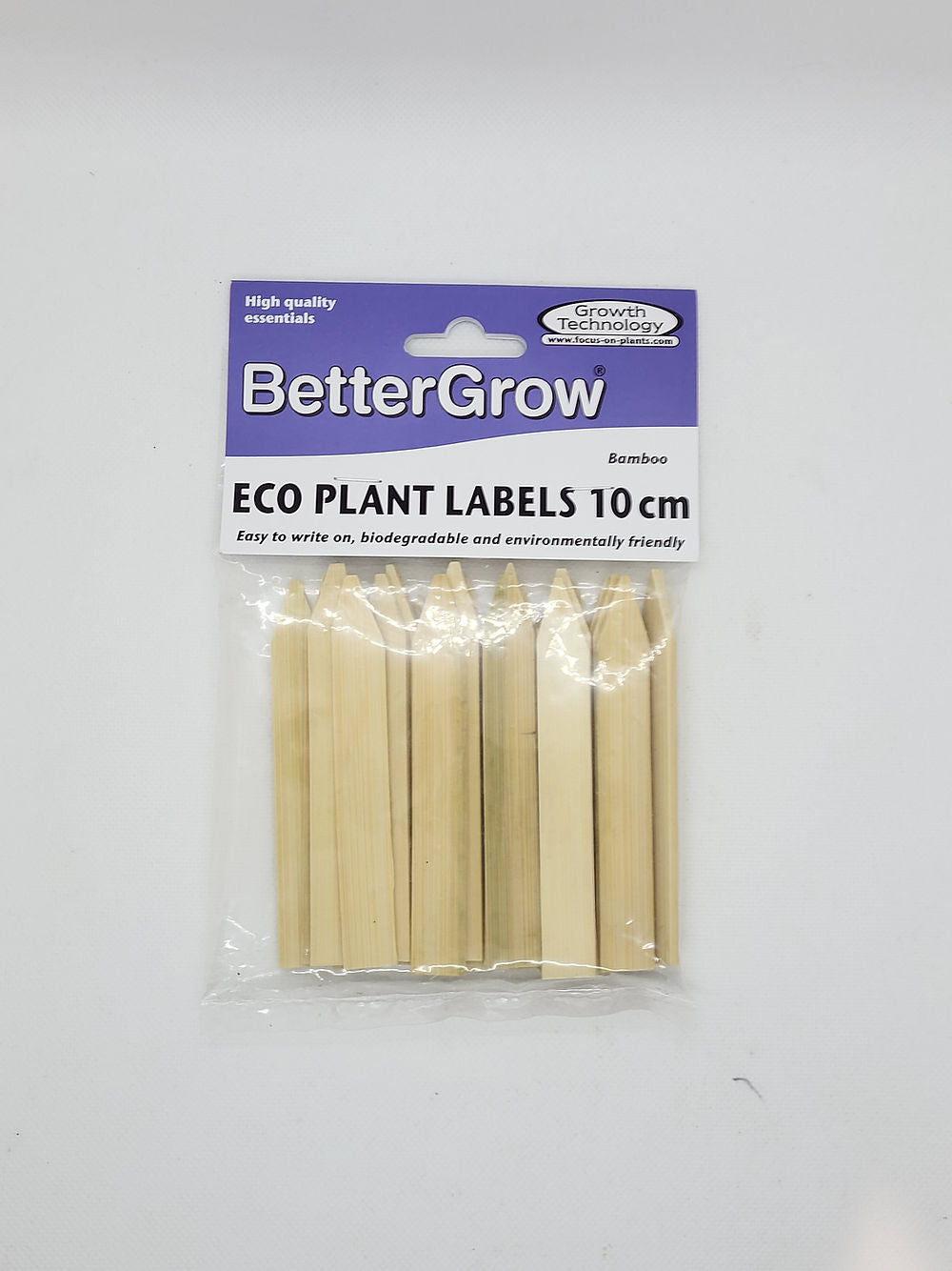 Lot de 24 étiquettes en bambou écologiques et biodégradables 10x1,5cm