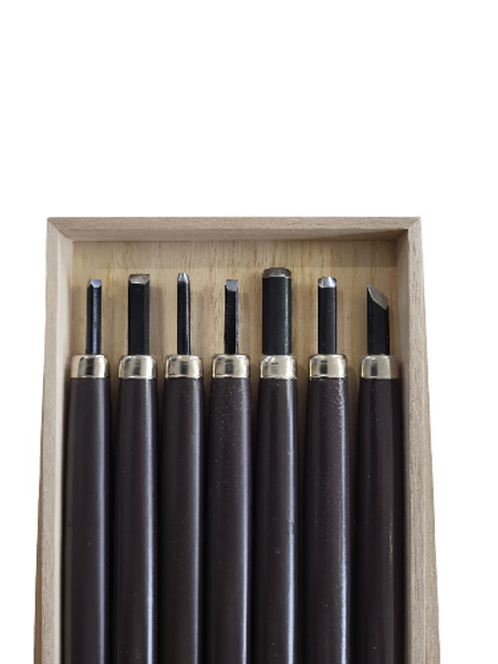 Coffret de 7 gouges japonaises