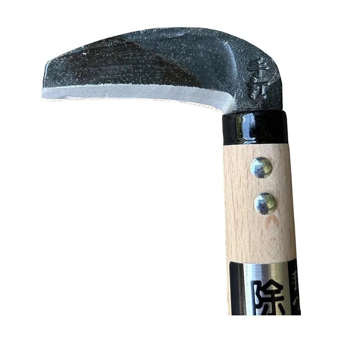 Faucille de rempotage bonsaï 175mm japonaise, manche bois et lame affûtée