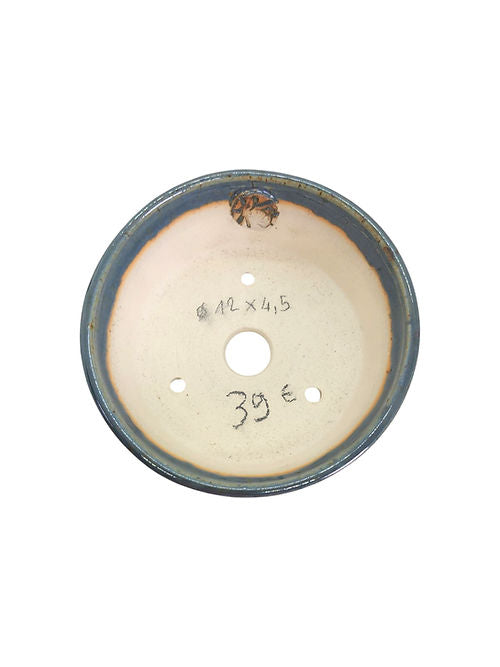 Fond céramique ronde diamètre 12cm hauteur 4,5cm tournée par l'artisan Sabine Besnard