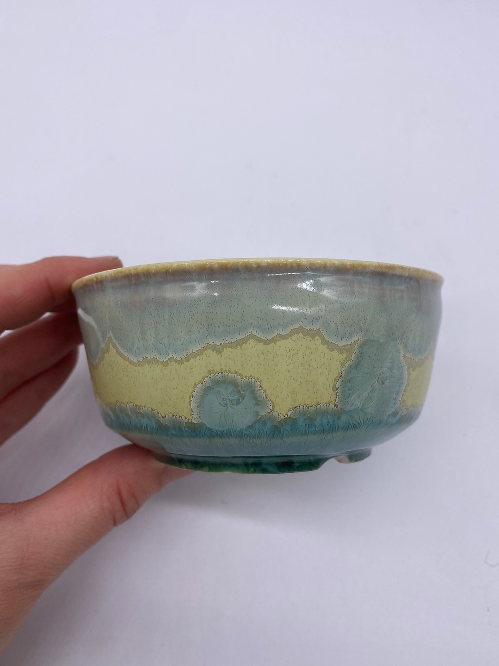 Assiette céramique ronde grès non gélif 11cm hauteur 4cm pièce unique artisanale Terre en Vadrouille 1250°C