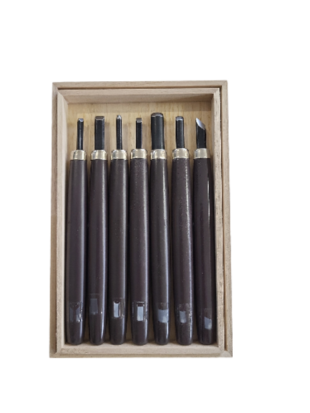 Coffret de 7 gouges japonaises