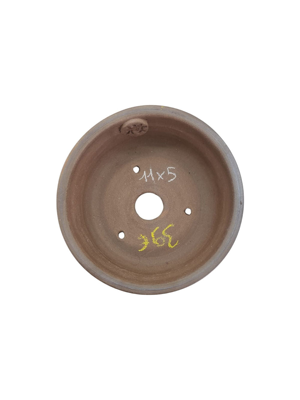 Céramique artisanale non émaillée 13,5x5cm réalisée par Sabine Besnard, idéale pour bonsaï