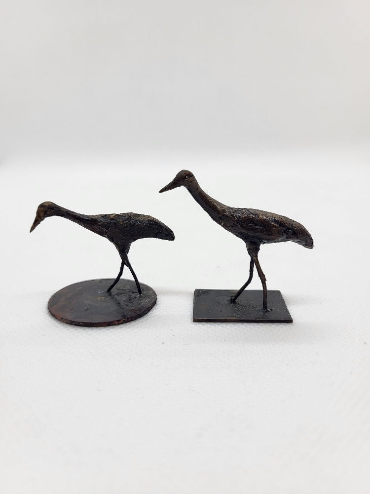 Tenpai grue japonaise en bronze véritable
