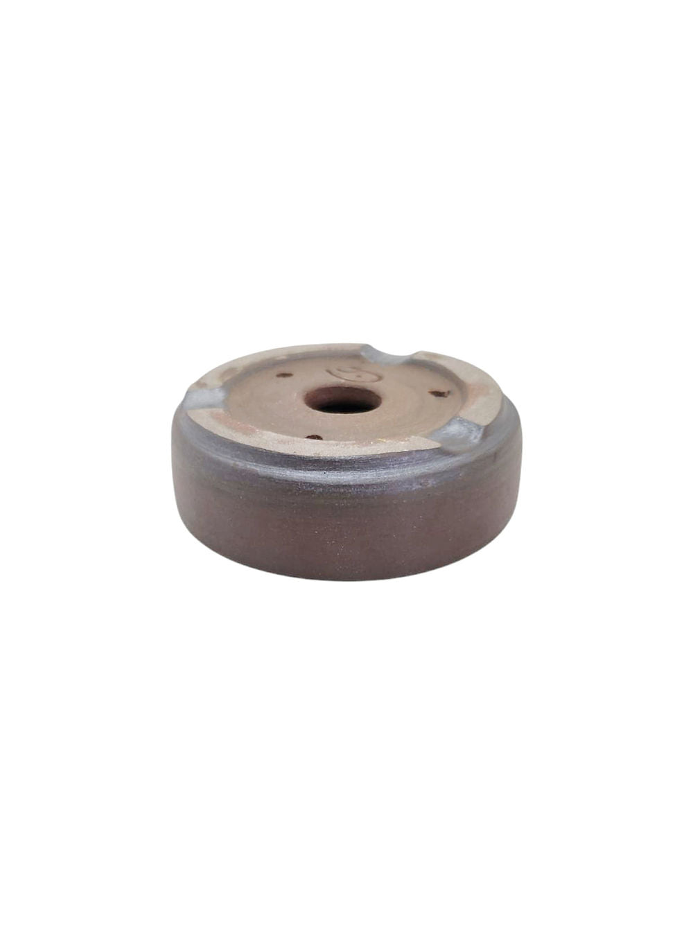 Céramique artisanale non émaillée 9x3cm réalisée par Sabine Besnard, idéale pour petits bonsaïs