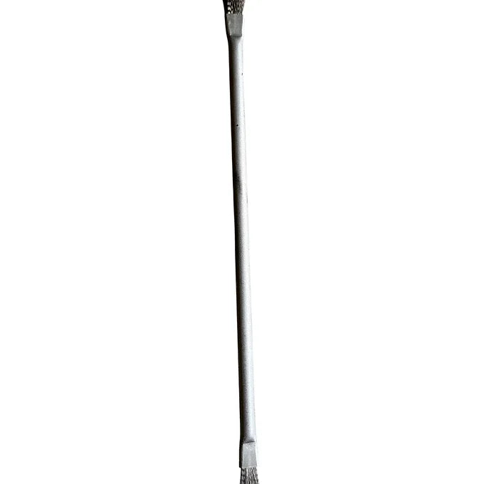 Brosse double japonaise 200mm en acier inoxydable pour nettoyage précis des troncs de bonsaï