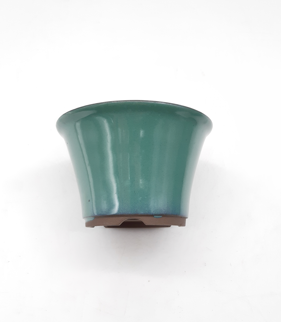 Pot émaillé Yokkaichi - rond vert