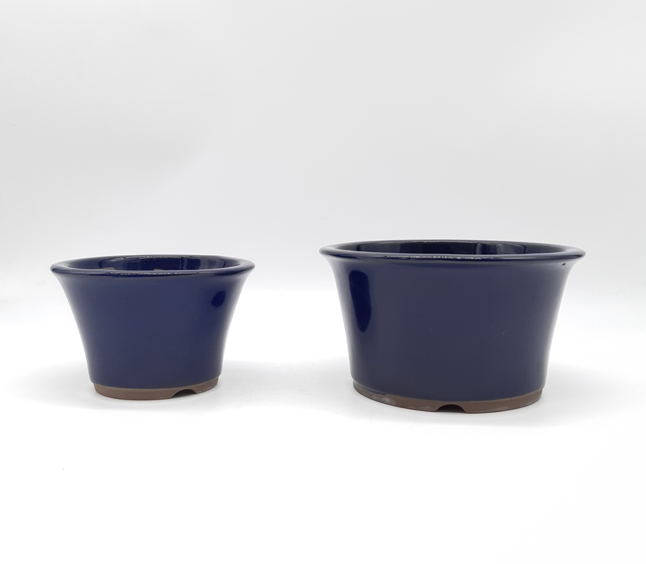 Pot émaillé Yokkaichi - rond bleu