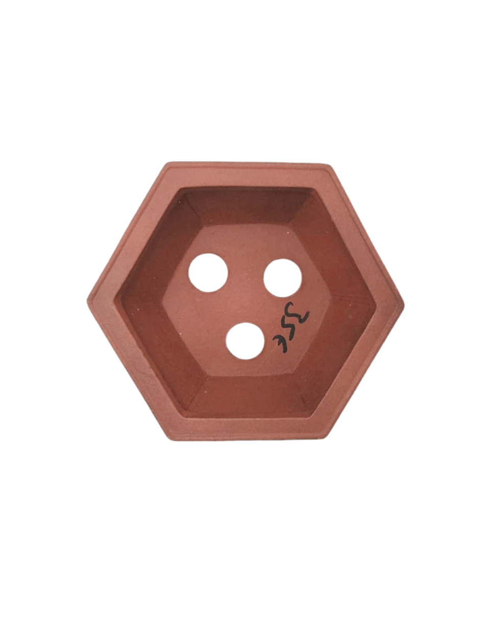 Pot hexagonal non émaillé