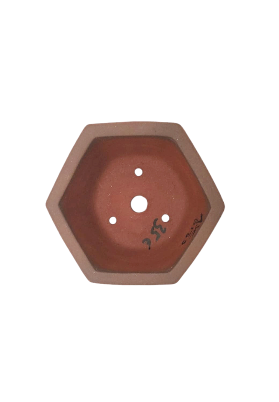 Pot hexagonal non émaillé