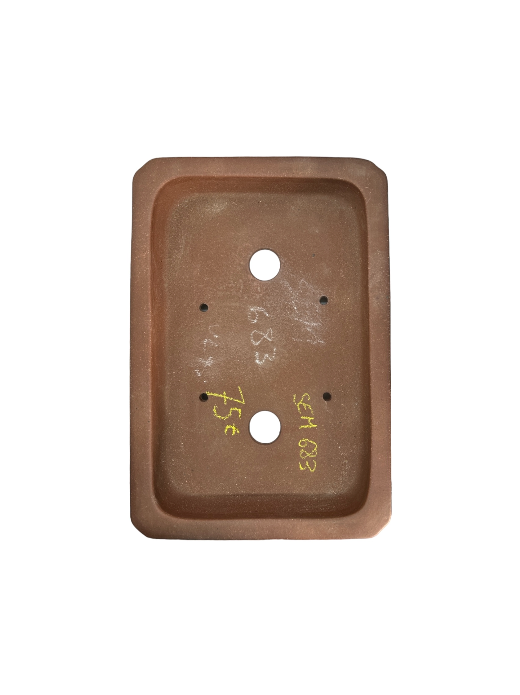 Pot rectangle non émaillé