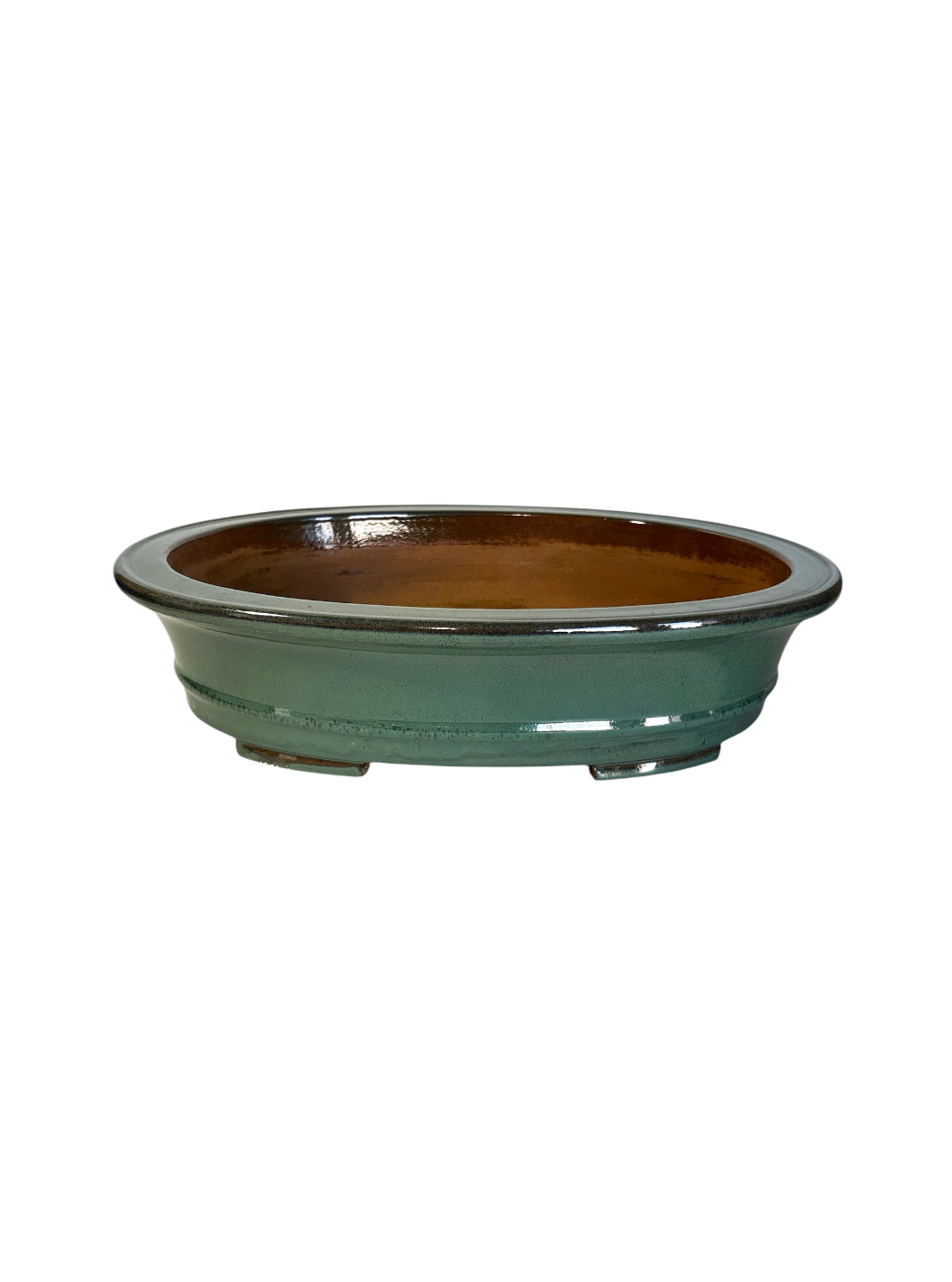 Pot ovale émaillé vert