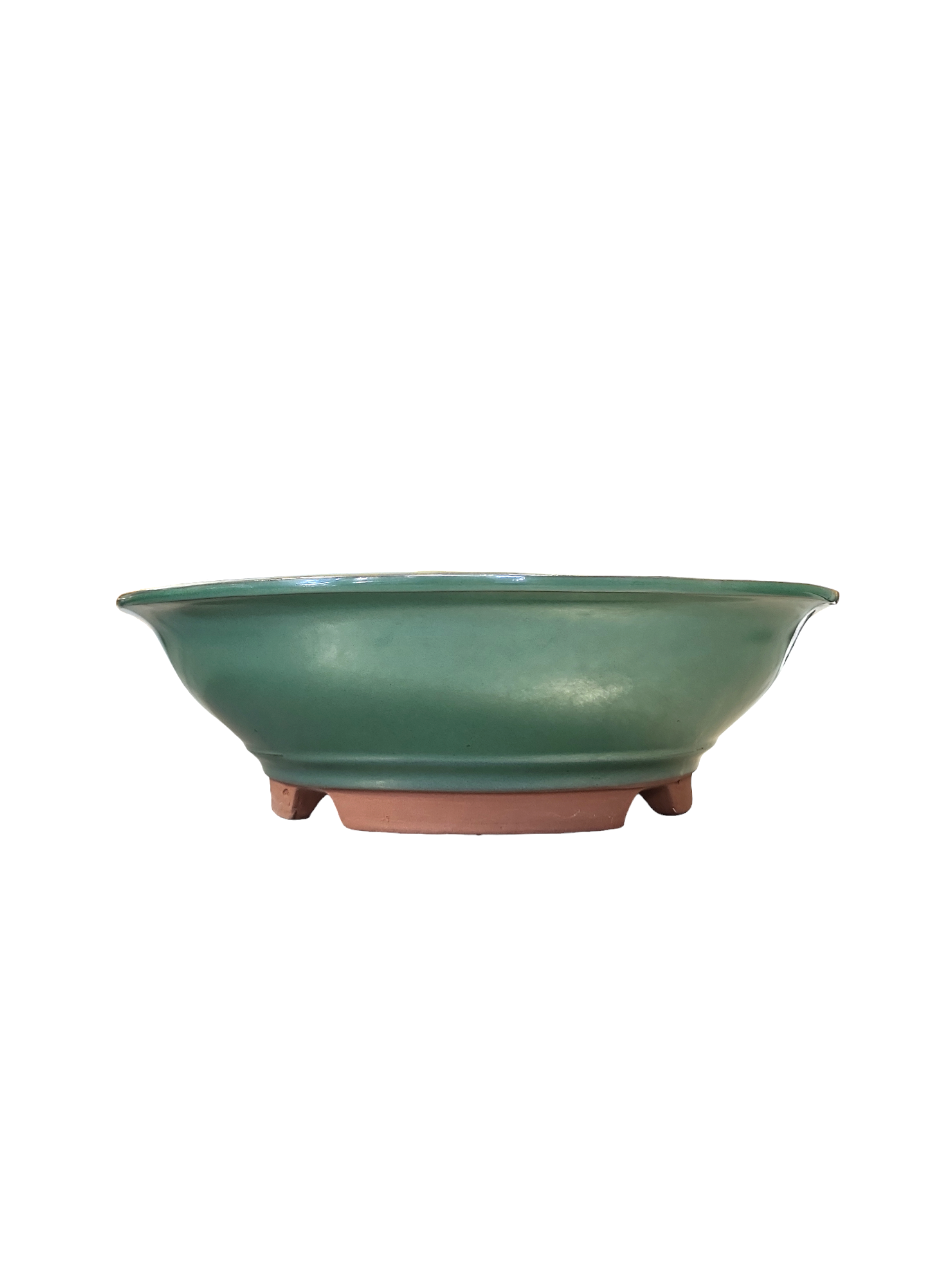 Pot rond émaillé japonais - Vert