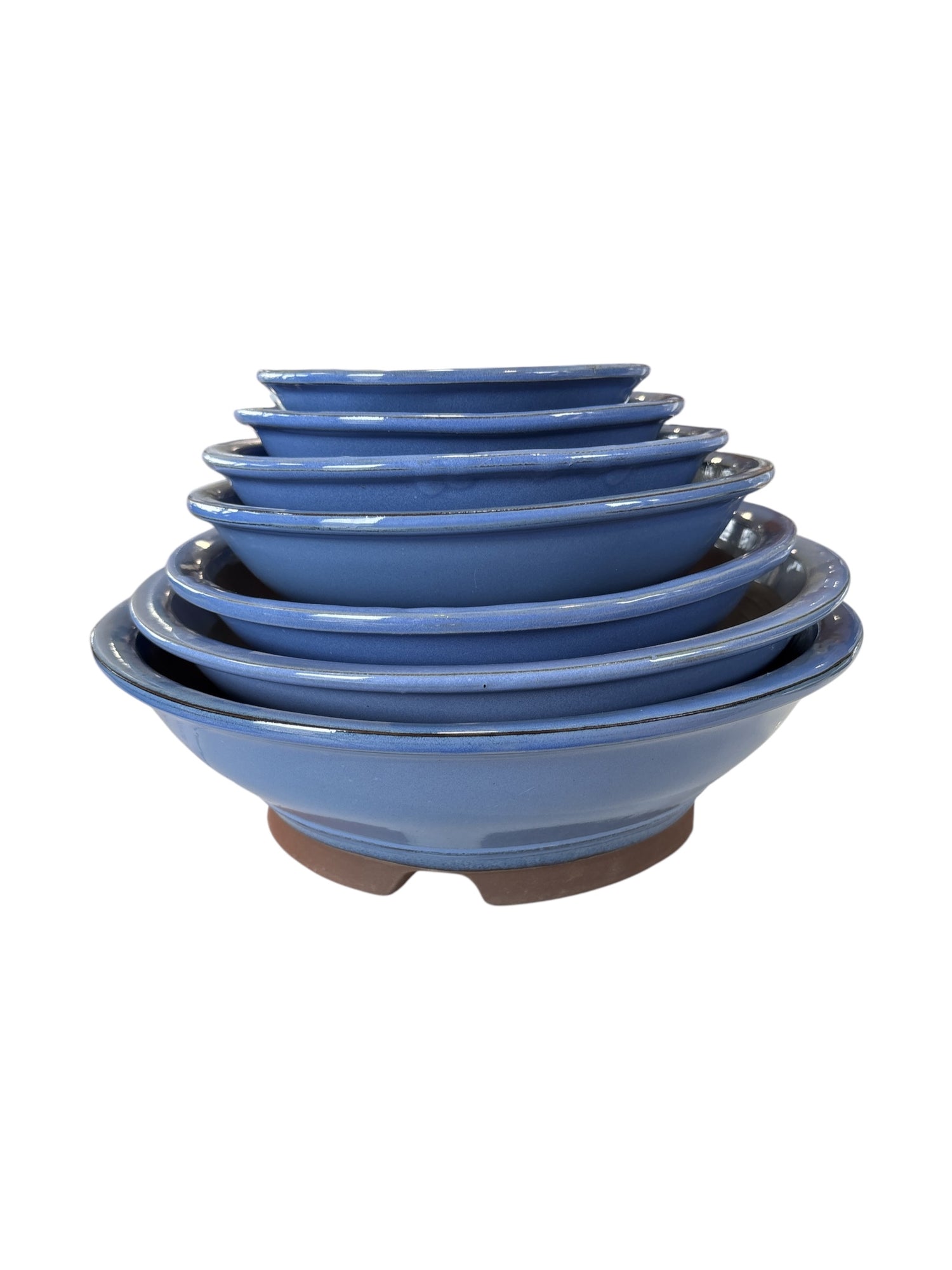 Pot rond émaillé japonais - Bleu lavande