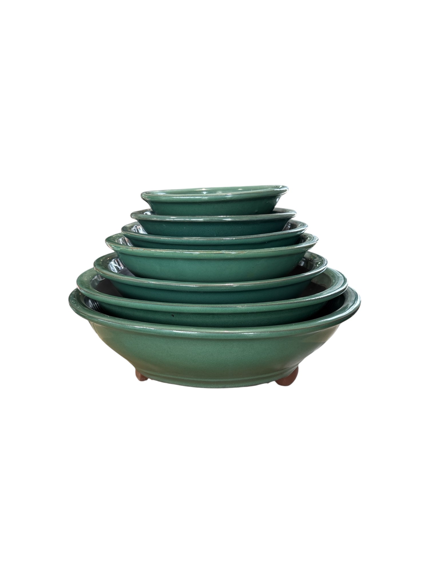 Pot rond émaillé japonais - Vert