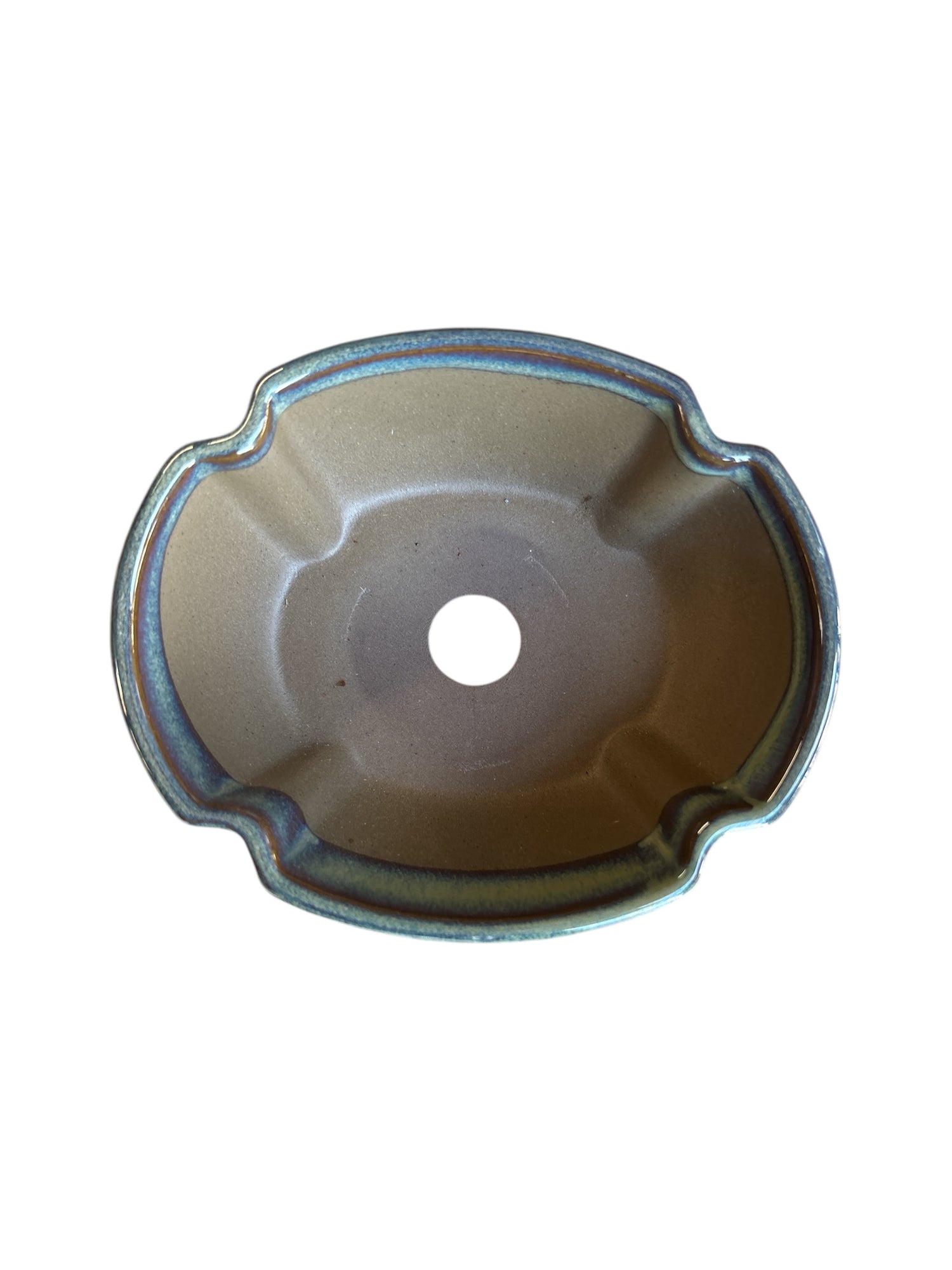 Pot émaillé japonais - vert bleuté