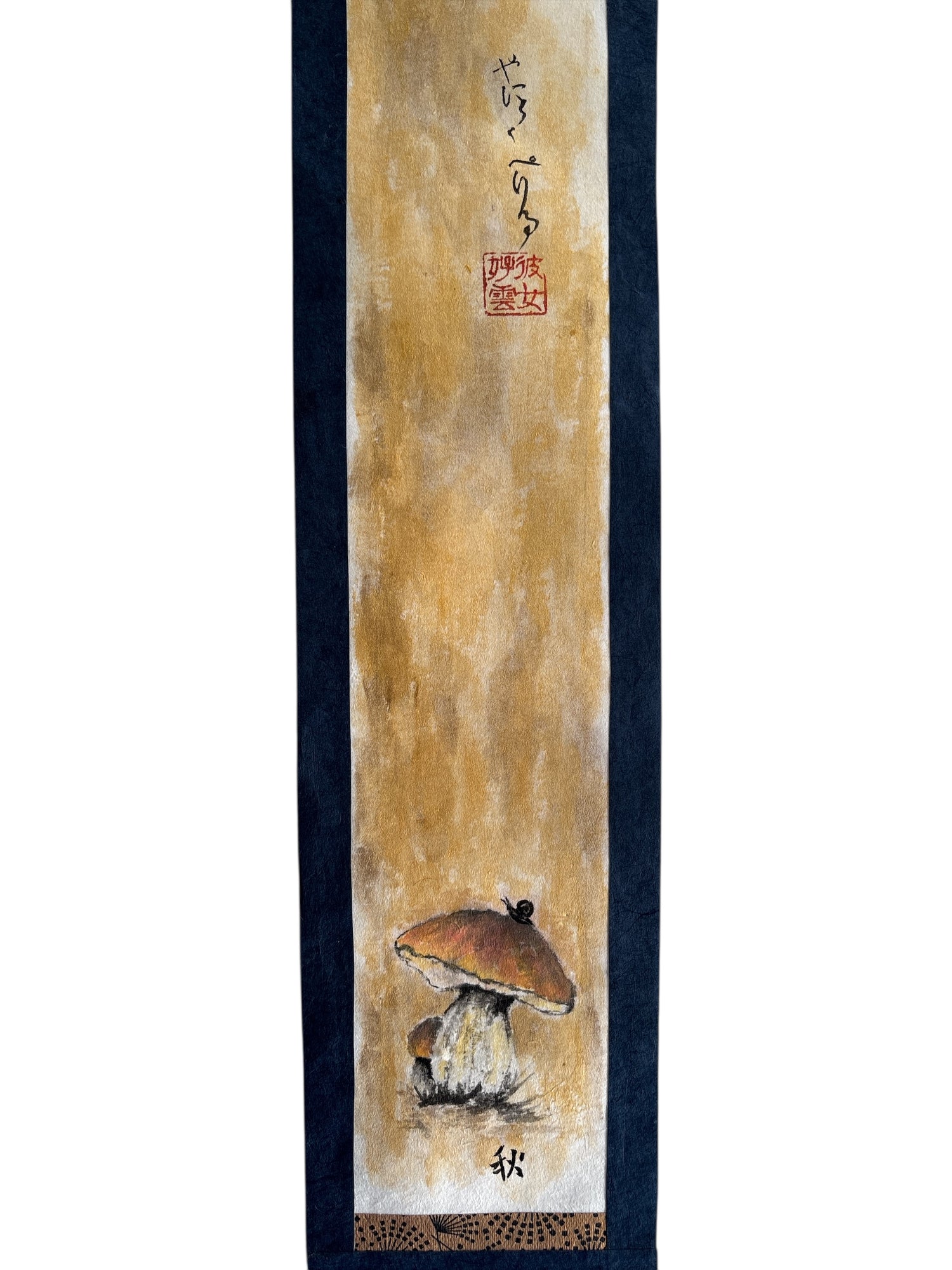 Sumi-e "L'automne des champignons"-AKI