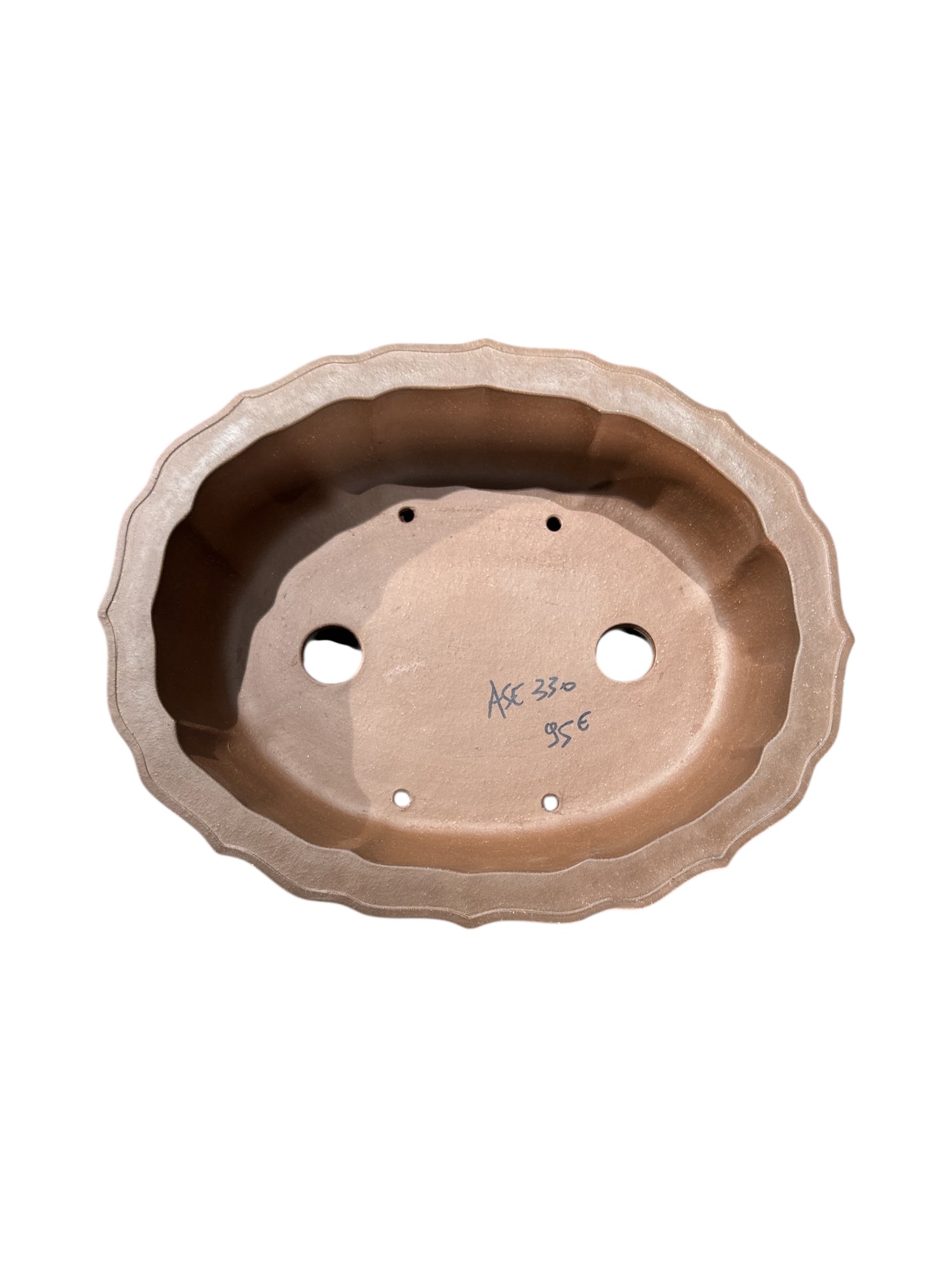 Pot ovale non émaillé