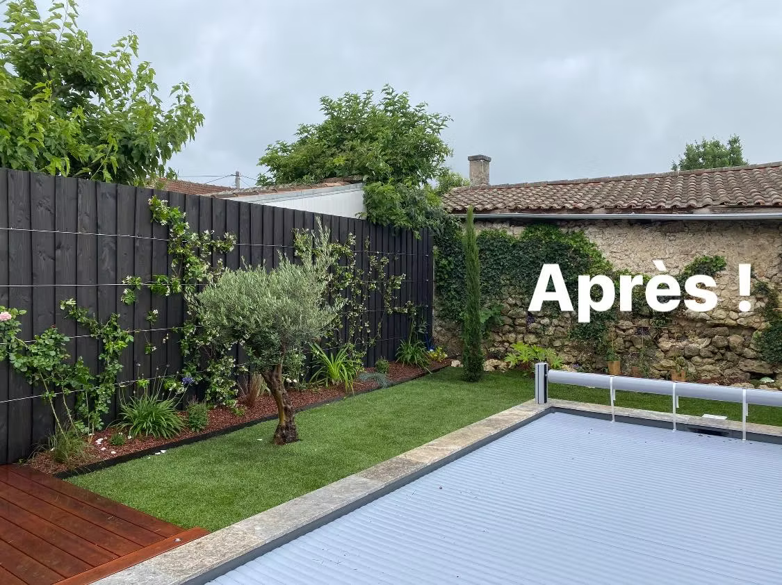 Aménagement complet d'un jardin de ville...