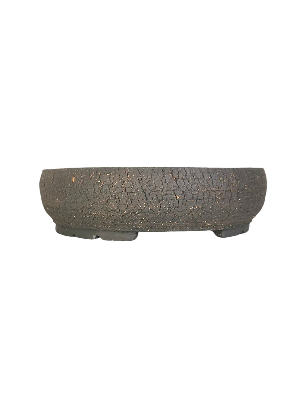 Céramique artisanale ronde 20x6cm en grès non gélif, pièce unique JF-Édition