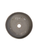 Céramique artisanale ronde 20x6cm en grès non gélif, pièce unique JF-Édition