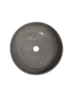 Céramique artisanale ronde 26x5,5cm en grès non gélif, pièce unique JF-Édition
