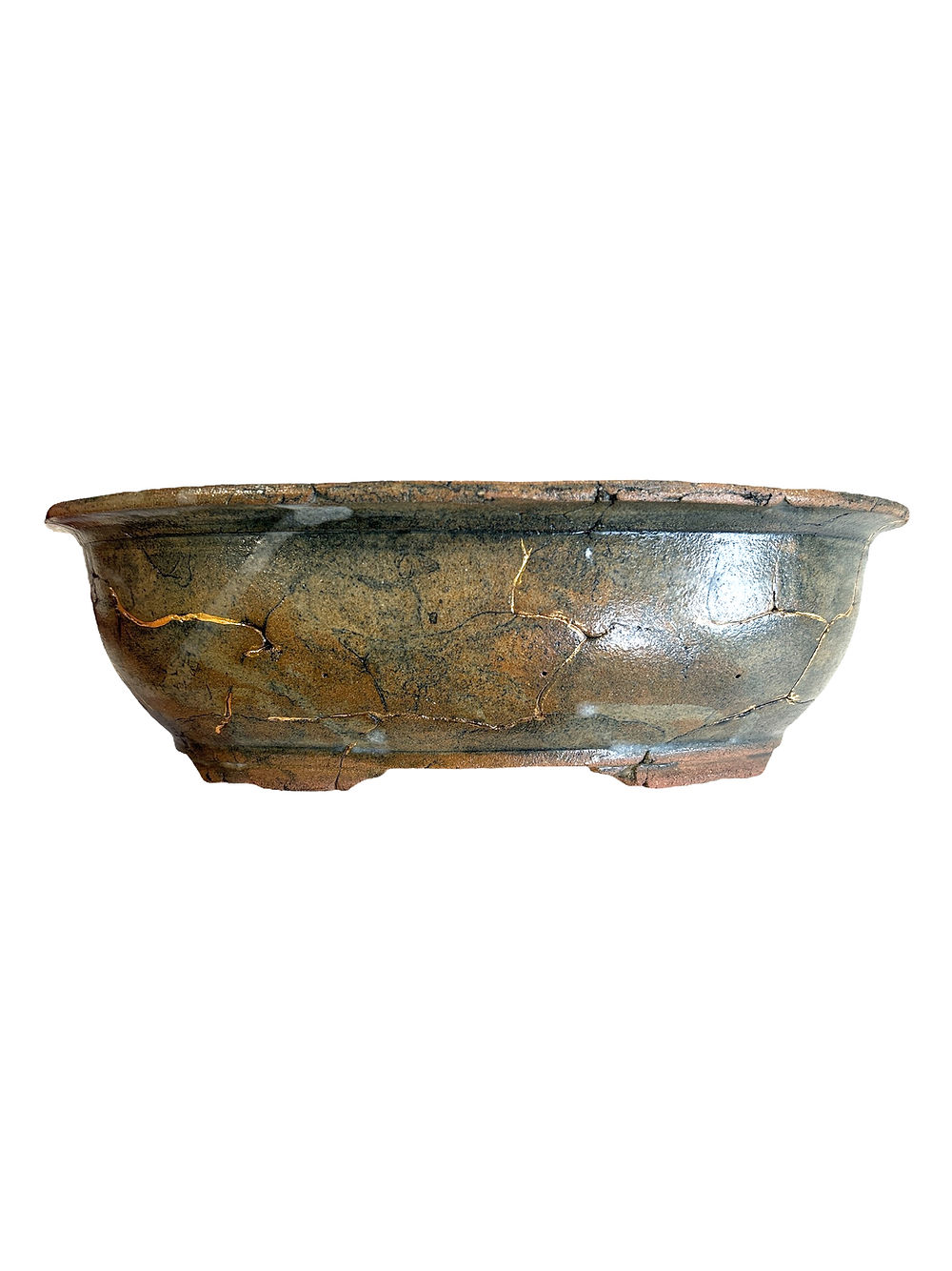 Céramique artisanale ovale 21x14x6cm en grès non gélif, pièce unique JF-Édition