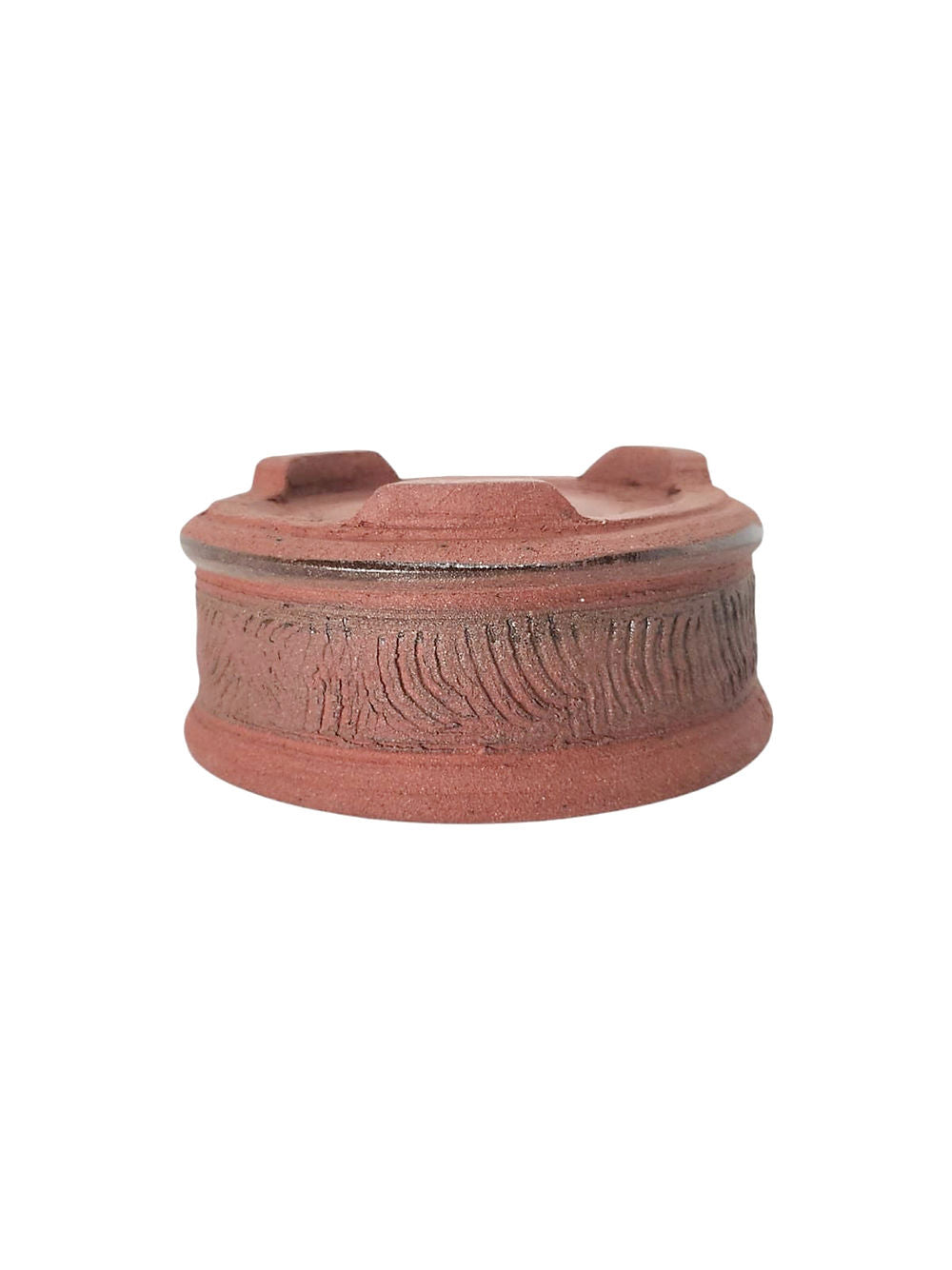 Céramique artisanale ronde 11x5cm en grès non gélif, pièce unique JF-Édition