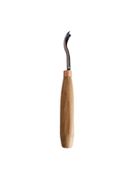 Gouge courbée courte 190mm avec lame 14mm et manche en bois de frêne