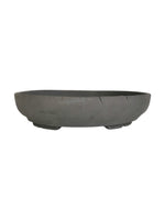 Céramique artisanale ronde 26x5,5cm en grès non gélif, pièce unique JF-Édition