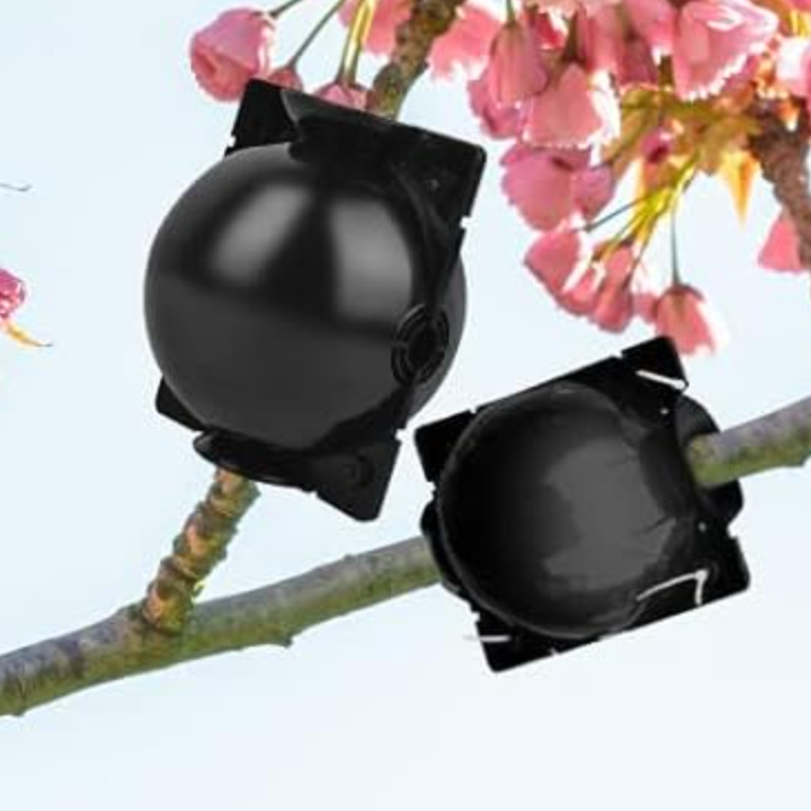 Exemple d'utilisation des boules de marcottage clipsable en plastique noir réutilisable, tailles S, M et L