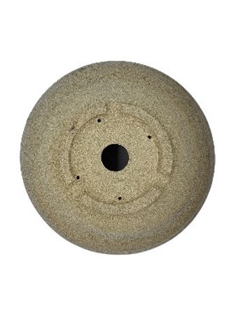 Fond du céramique artisanale ronde 