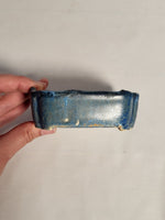 Plat céramique rectangulaire grès non gélif 9,5x7x3cm pièce unique atelier Terre en Vadrouille haute température