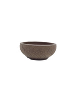 Céramique artisanale ronde 15x6cm en grès non gélif, pièce unique JF Bonsaï Édition