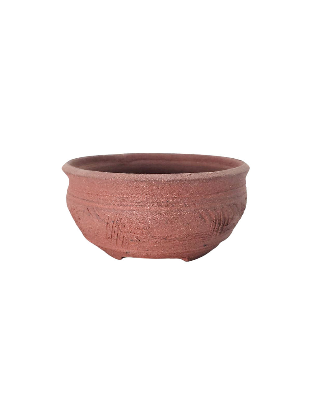 Céramique artisanale ronde 11,5x5cm en grès non gélif, pièce unique JF-Édition
