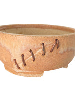 Céramique artisanale ronde 12,5x5,5cm en grès non gélif, pièce unique 