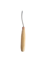 Gouge courbée compacte 190mm avec lame 15mm et manche en bois de frêne