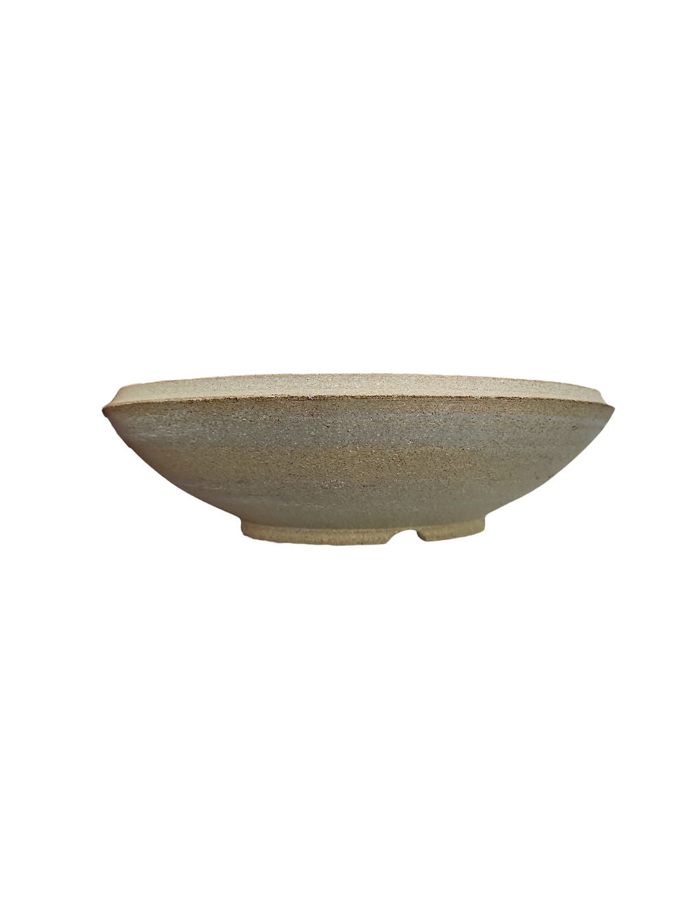 Céramique artisanale ronde 23,5x7cm en grès non gélif 