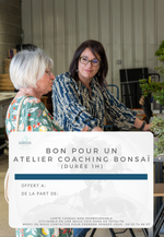 Carte cadeau atelier bonsaï 1h animé par Sébastien Maimaran, formateur passionné
